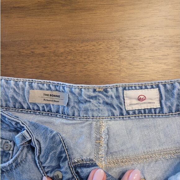 AG Adriano Goldschmied “Bonnie” Relaxed Distressed Denim Shorts Size 26 EUC - Picture 4 of 9